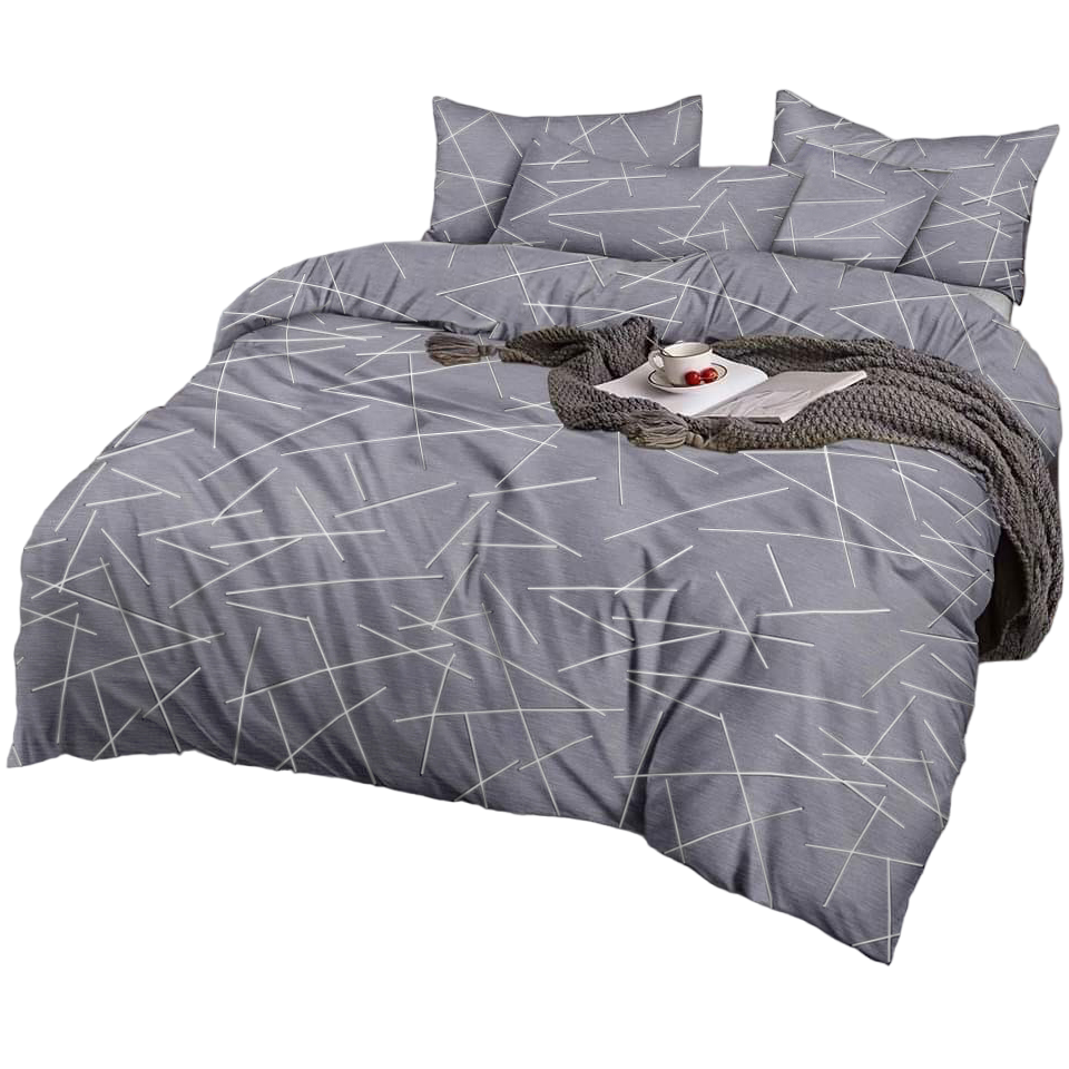 Комплект постельного белья Novita Бязь, двуспальный, серый (23961) - фото 1