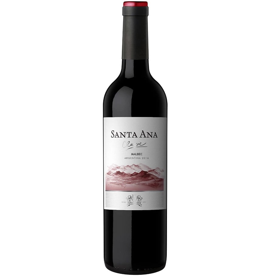 Вино Santa Ana Varietals Malbec, красное, сухое, 12,5%, 0,75 л - фото 1