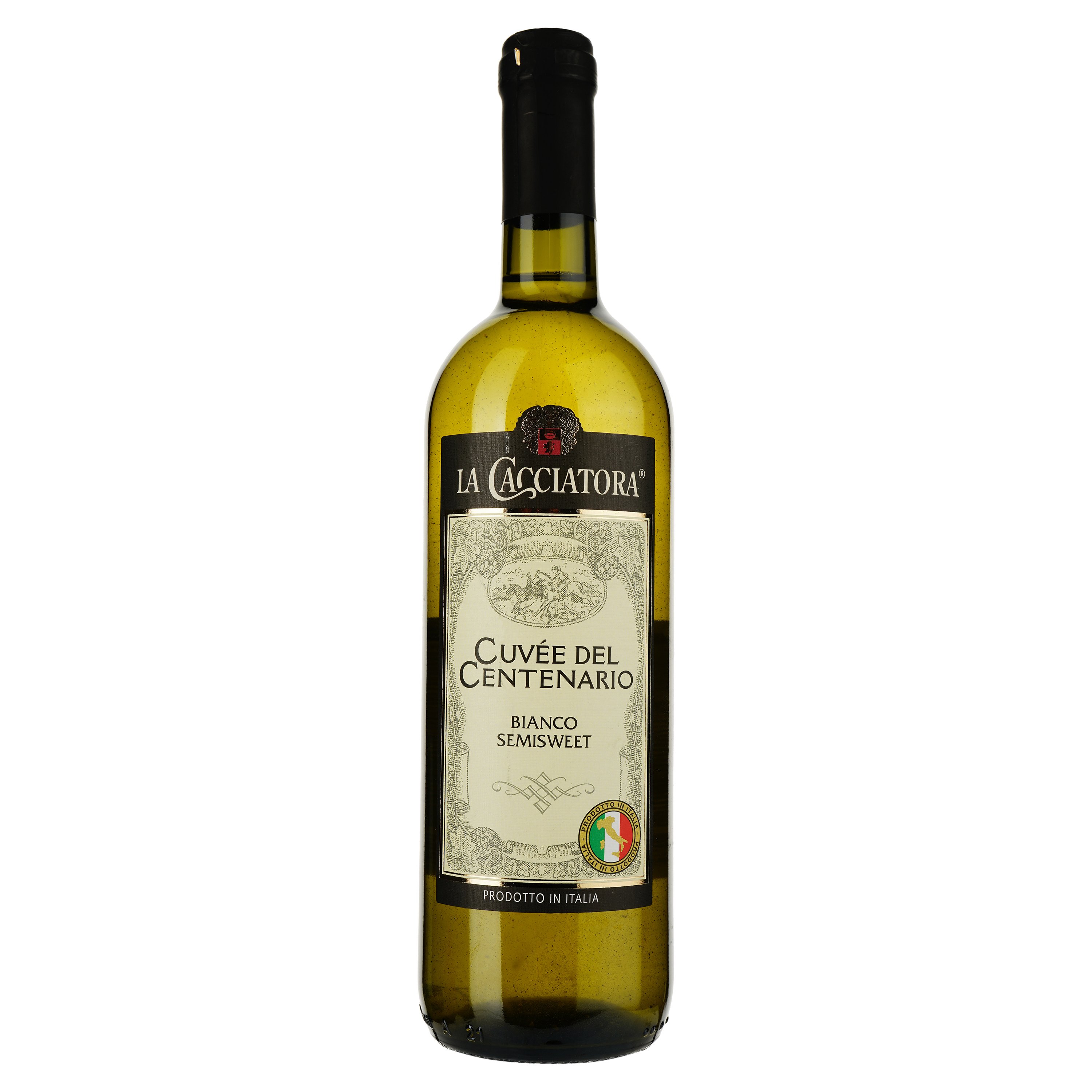 Вино La Cacciatora Bianco, белое, полусладкое, 0,75 л - фото 1
