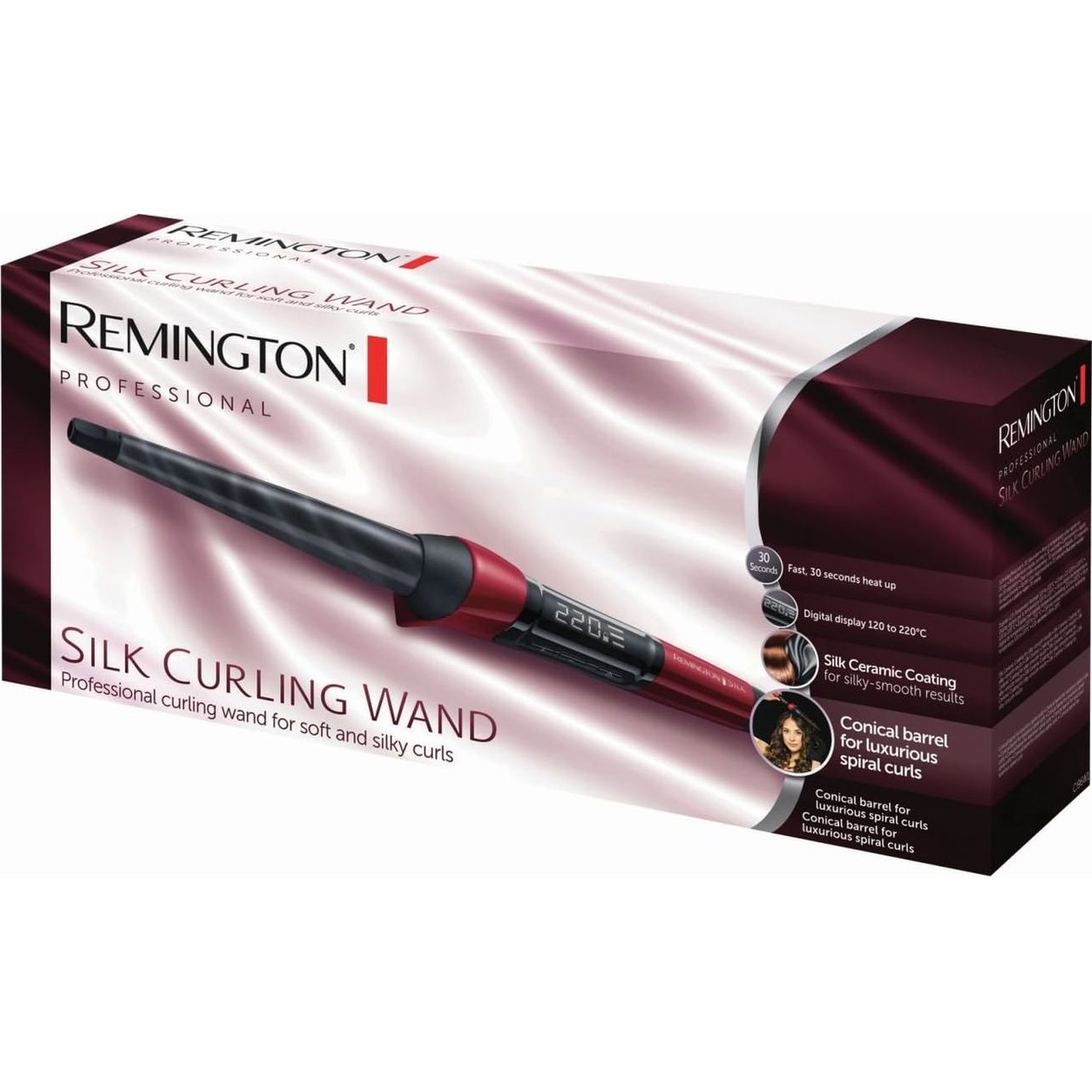 Плойка Remington Silk Curling CI96W1 чорно-червона - фото 4