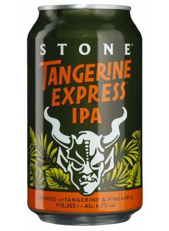 Пиво Stone Tangerine Express, светлое, 6,7%, ж/б, 0,355 л - фото 1
