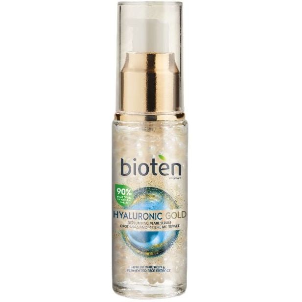 Сироватка для обличчя Bioten Hyaluronic Gold Replumping Pearl Serum 30 мл - фото 1