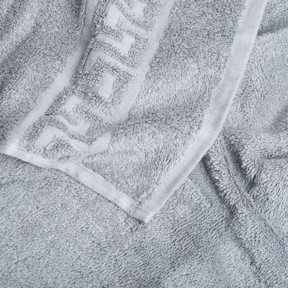 Полотенце махровое Ideia Версаче, для лица и рук, хлопок, 50х90 см, серое - фото 3