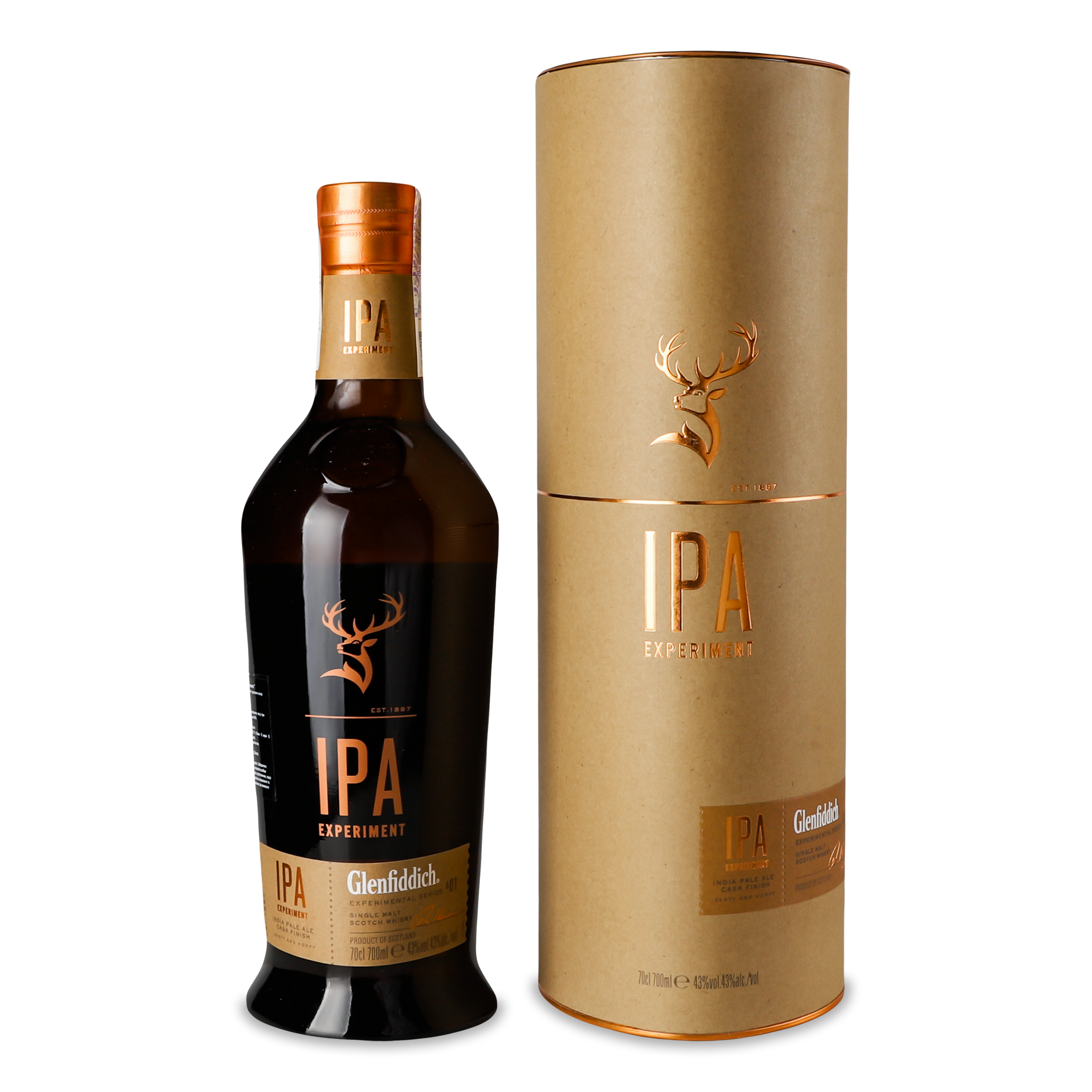 Виски Glenfiddich IPA Experiment Single Malt Scotch, 43%, 0,7 л (738372) - фото 1