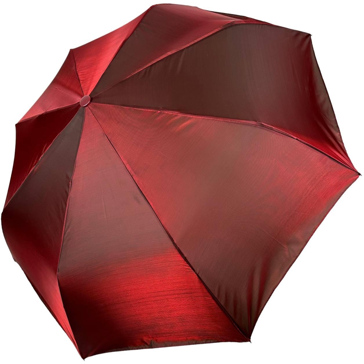 Жіноча складана парасолька напівавтомат Toprain 97 см бордова - фото 1