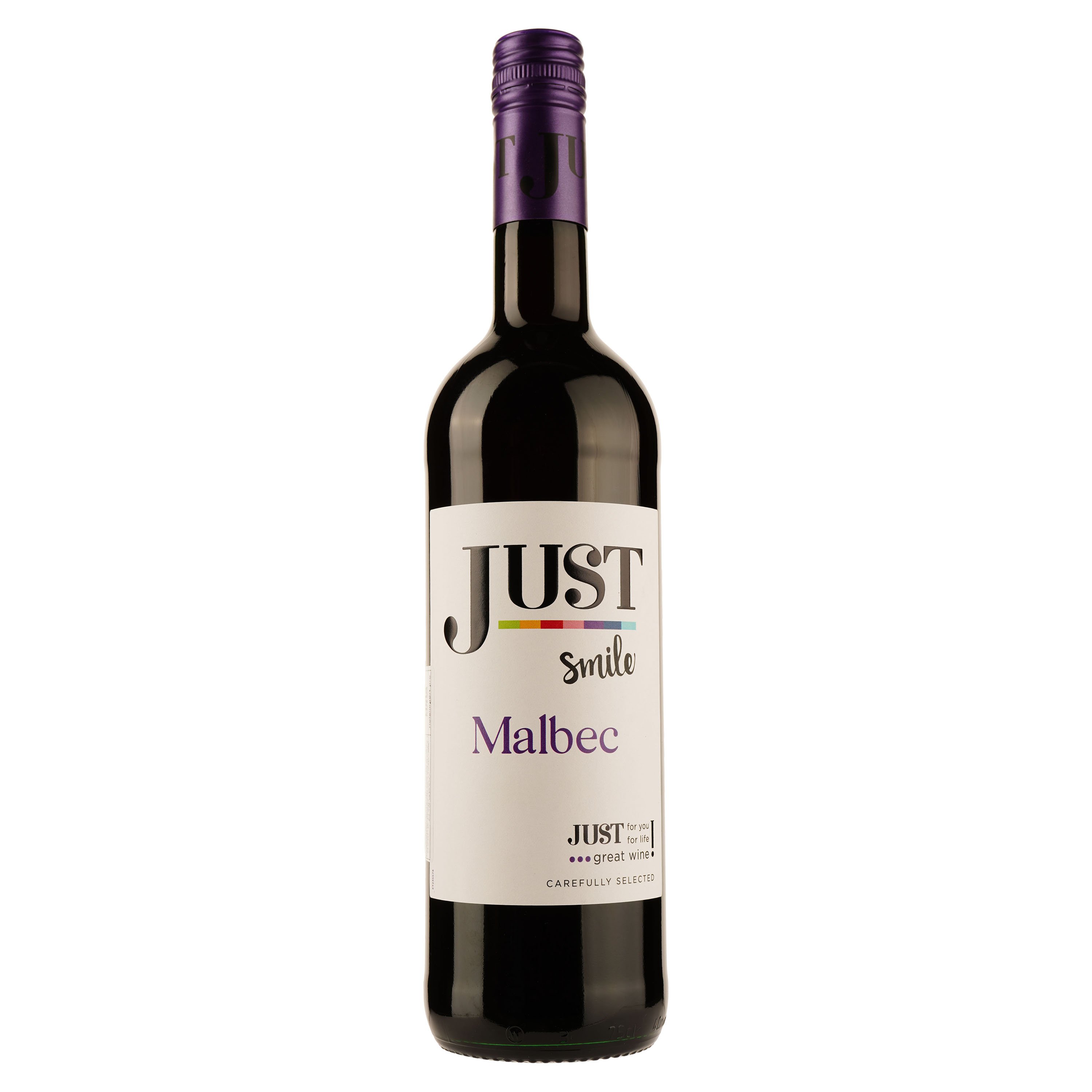 Вино Just Malbec Vegan, червоне, сухе, 0,75 л - фото 1