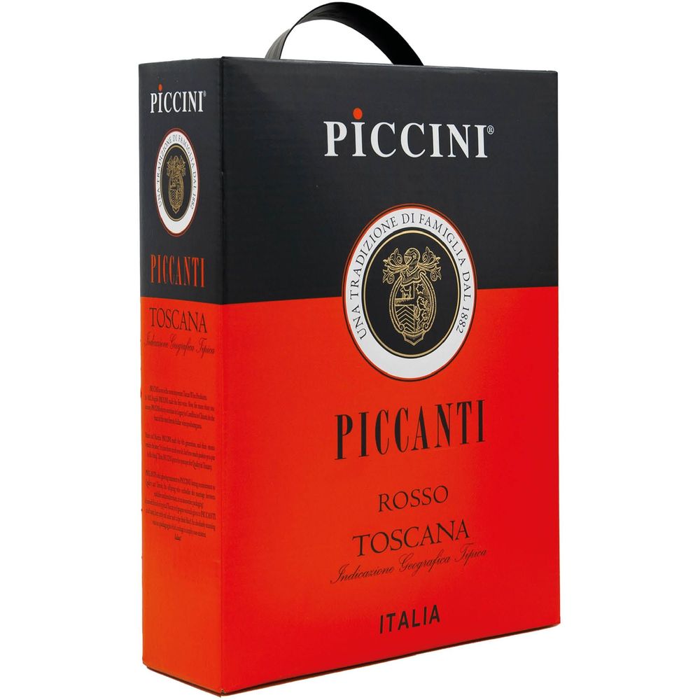 Вино Piccini Rosso Toscana, красное, сухое, 3 л - фото 1
