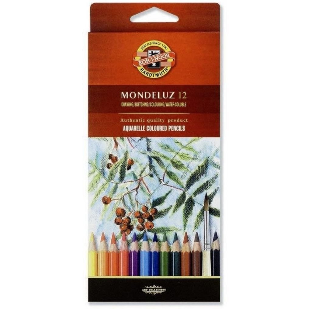 Олівці кольорові Koh-i-Noor Mondeluz акварельні 12 шт. (3716012001KS) - фото 1