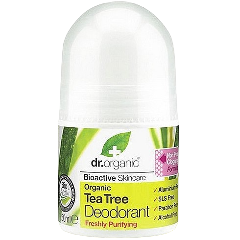 Дезодорант чайное дерево Dr. Organic Bioactive Skincare Tea Tree Roll-On Deodorant, 50 мл - фото 1
