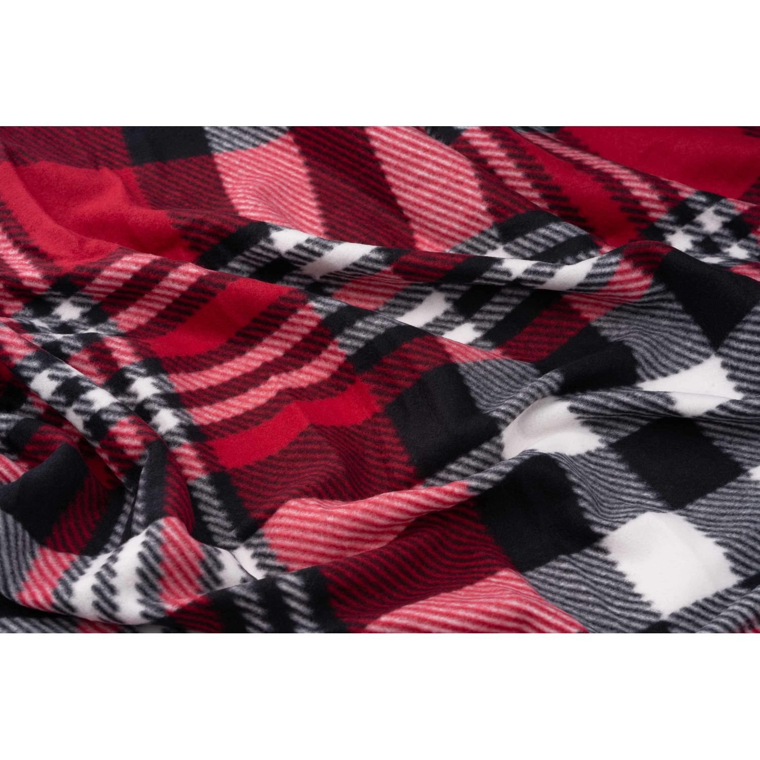 Плед Ardesto Fleece, 160х130 см, клітинка червоно-чорна (ART0704PB) - фото 4