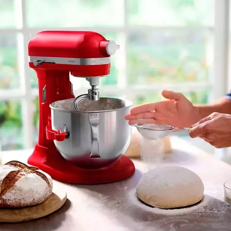 Планетарний міксер KitchenAid Artisan з підйомною чашею 6.6 л червоний (5KSM70SHXEER) - фото 17