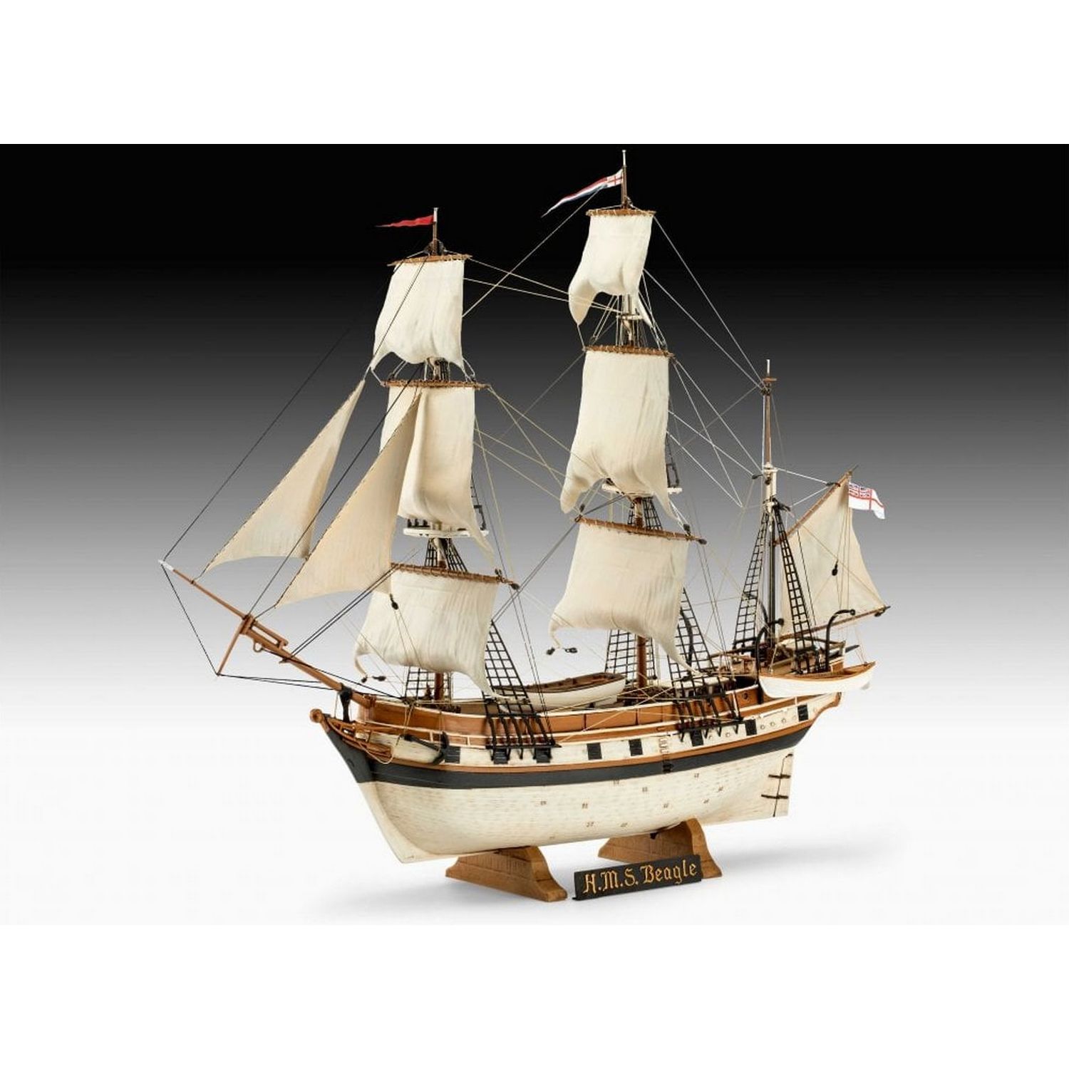 Збірна модель Revell Барк H.M.S. Beagle рівень 5, масштаб 1:96, 178 деталей (RVL-05458) - фото 3