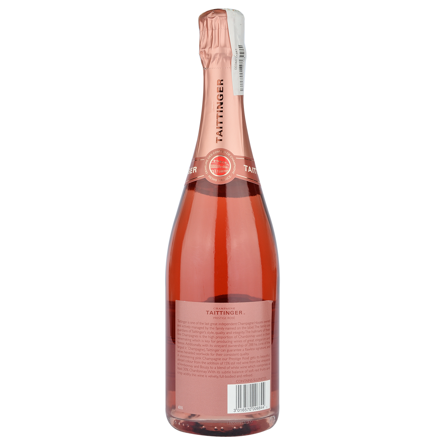 Шампанское Taittinger Prestige Rose, розовое, брют, 12,5%, 0,75 л (4659) - фото 2