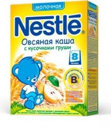 Молочная каша Nestle Овсяная с кусочками груши, 250 г - фото 1