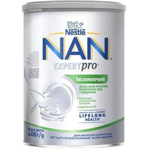 Детская смесь начальная NAN ExpertPro кисломолочная сухая, 400 г - фото 1
