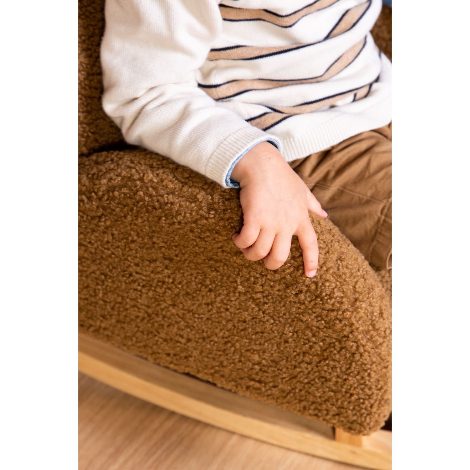 Крісло-гойдалка Childhome Teddy brown, коричневе (RCKTOB) - фото 9
