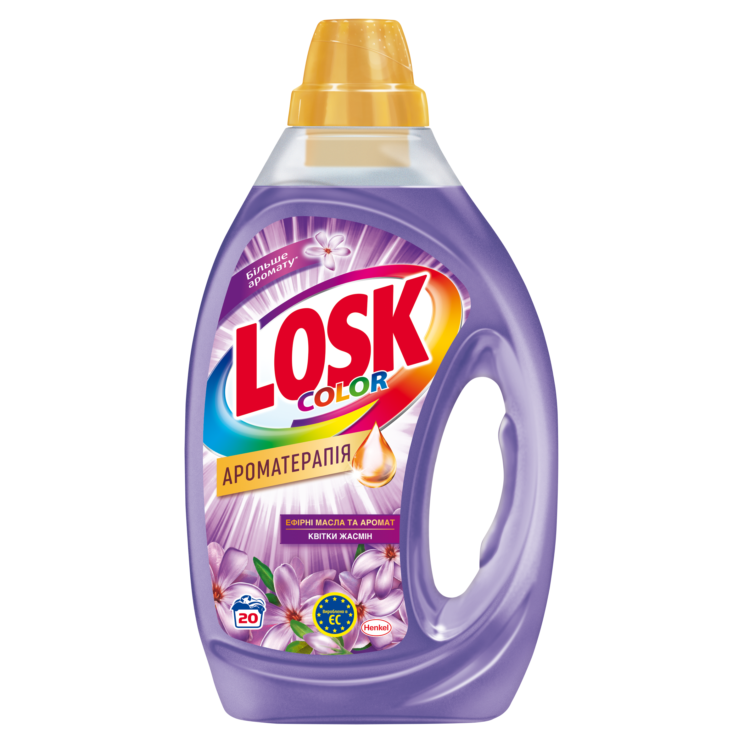 Гель для стирки Losk Color Ароматерапия с эфирными маслами и жасмином, 1 л (876088) - фото 1