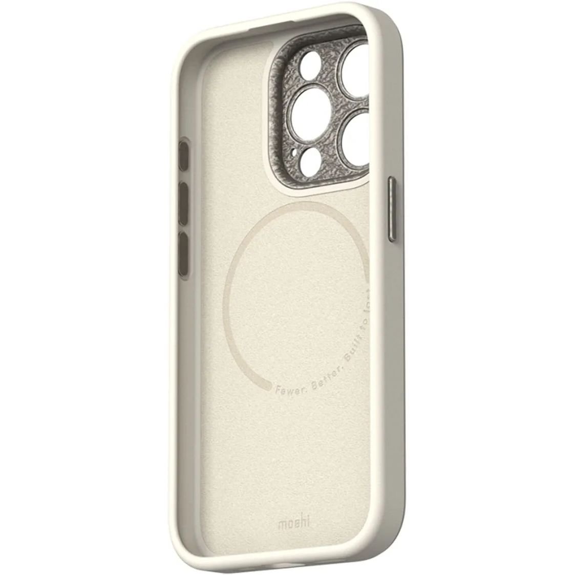 Чохол-накладка Moshi Napa Slim Hardshell Case Eggnog White для iPhone 15 Pro - фото 3