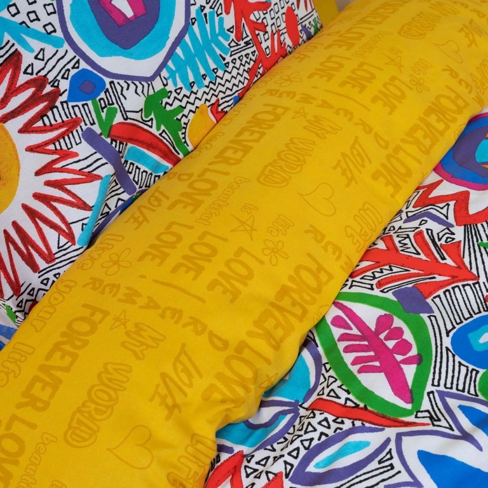 Комплект постельного белья Karaca Home Young Flower Bomb, ранфорс, подростковый, разноцветный, 3 предмета (svt-2000022305068) - фото 3