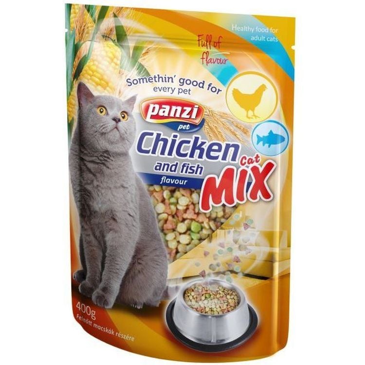 Сухий корм для котів Panzi CatMix, з куркою та рибою, 400 г - фото 1