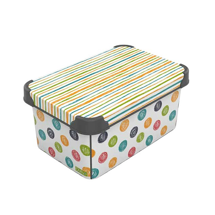 Контейнер для зберігання Qutu Style Box Colored Zigzag 5 л (6835538) - фото 1