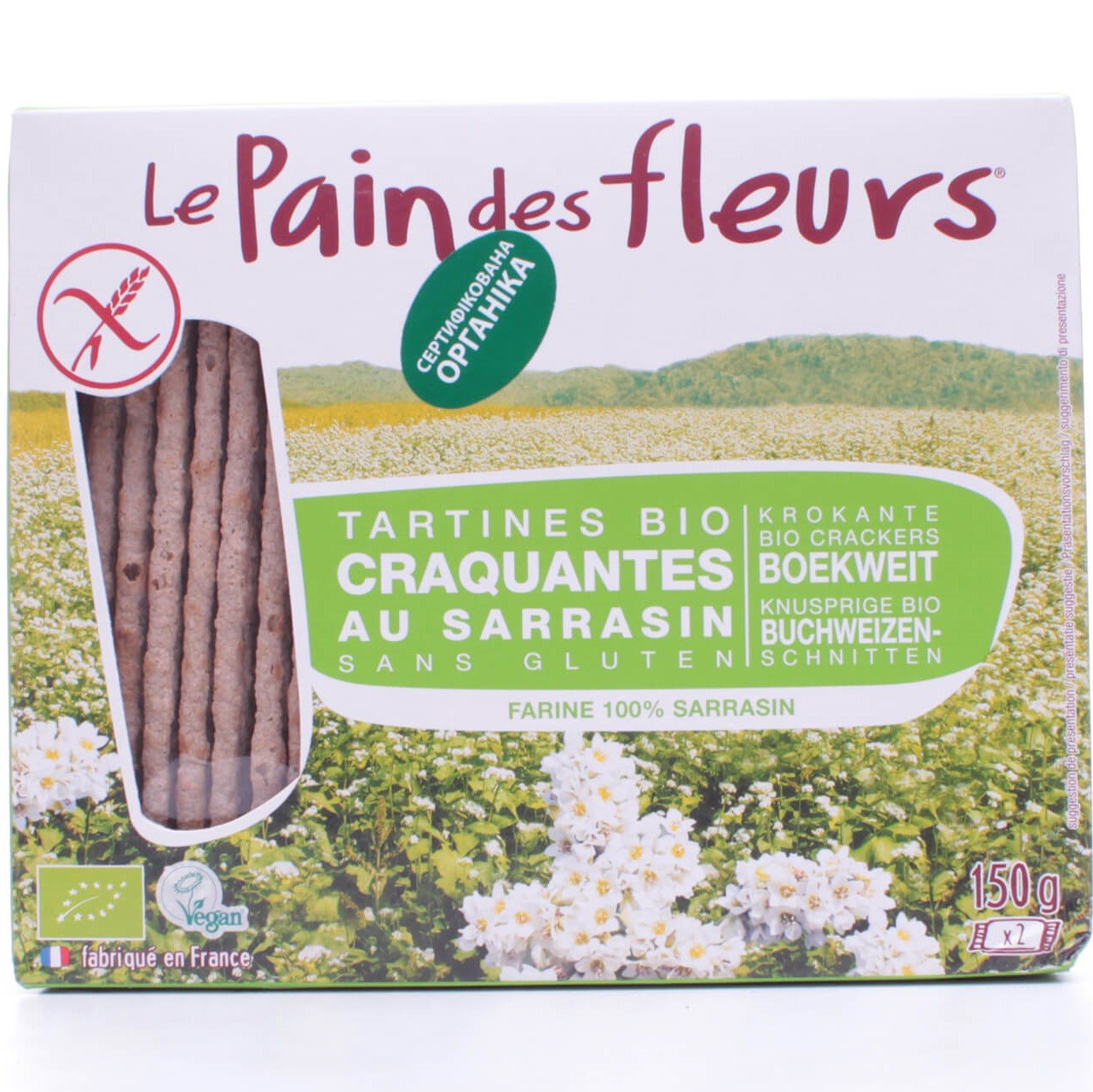 Хлібці гречані Le Pain des Fleurs органічні хрусткі 150 г (638332) - фото 1
