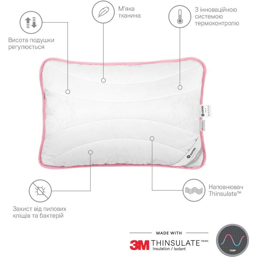 Набор Sonex Micro с тинсулейтом: одеяло 200х220 см + 2 подушки 50х70 см (SO102198) - фото 4