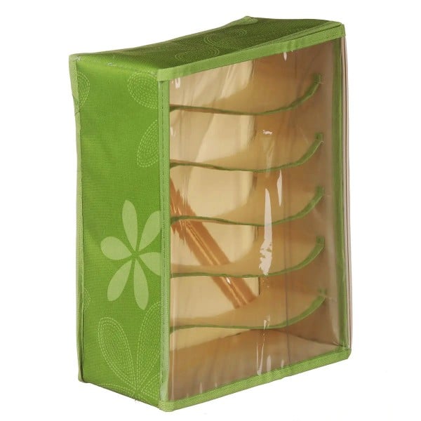 Коробка-органайзер для белья Stenson 30х23х11 см зеленая (25773) - фото 5