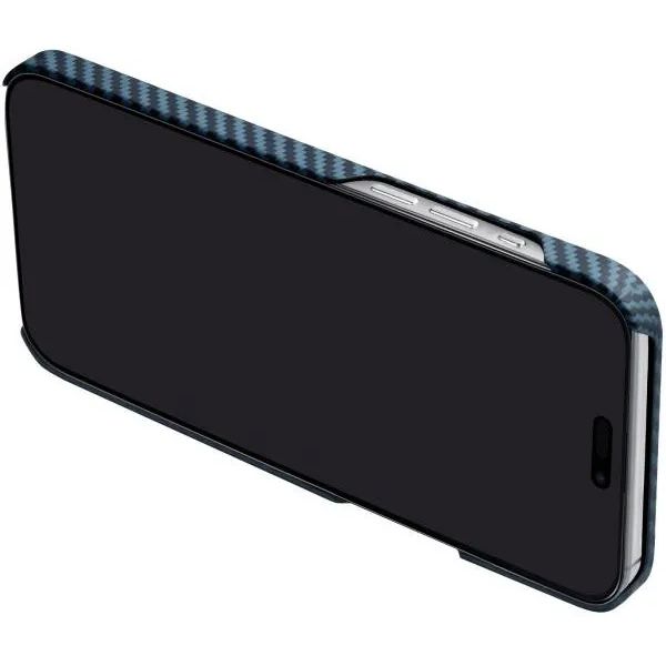 Чехол-накладка Pitaka MagEZ Case 4 Twill 1500D Black/Blue для iPhone 15 - фото 5