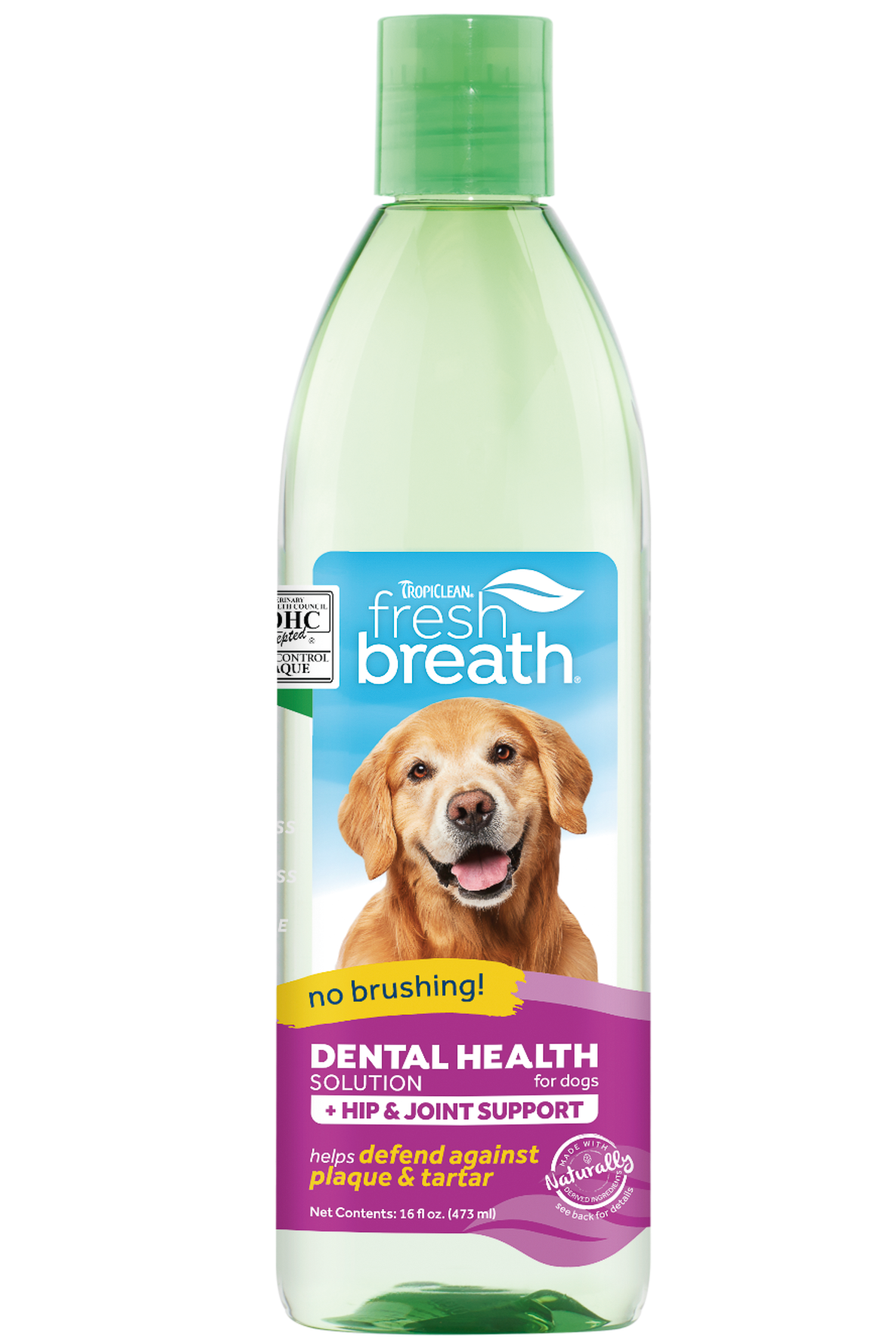 Добавка у воду для собак TropiClean Fresh Breath Підтримка суглобів, з глюкозаміном, 473 мл (1541) - фото 1