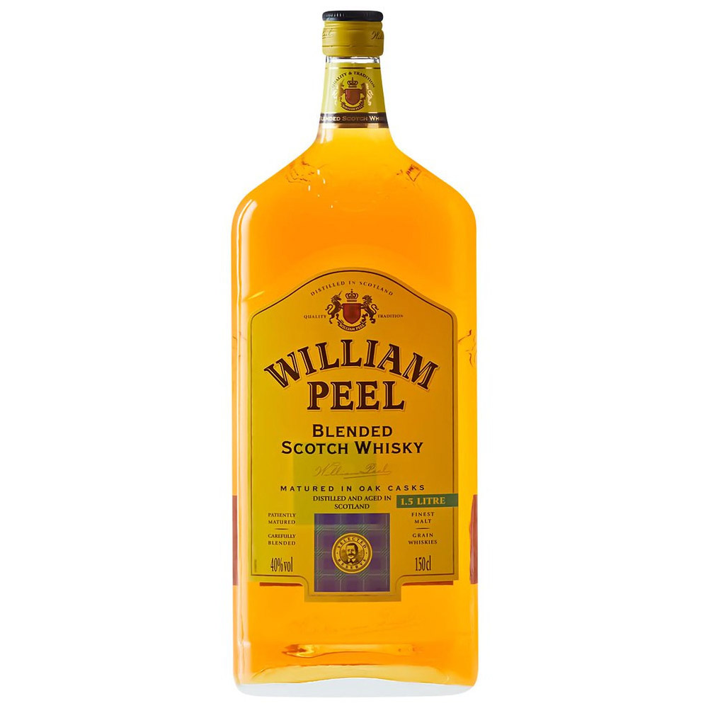 Виски William Peel Blended Scotch Whisky 40% 1.5 л - фото 1
