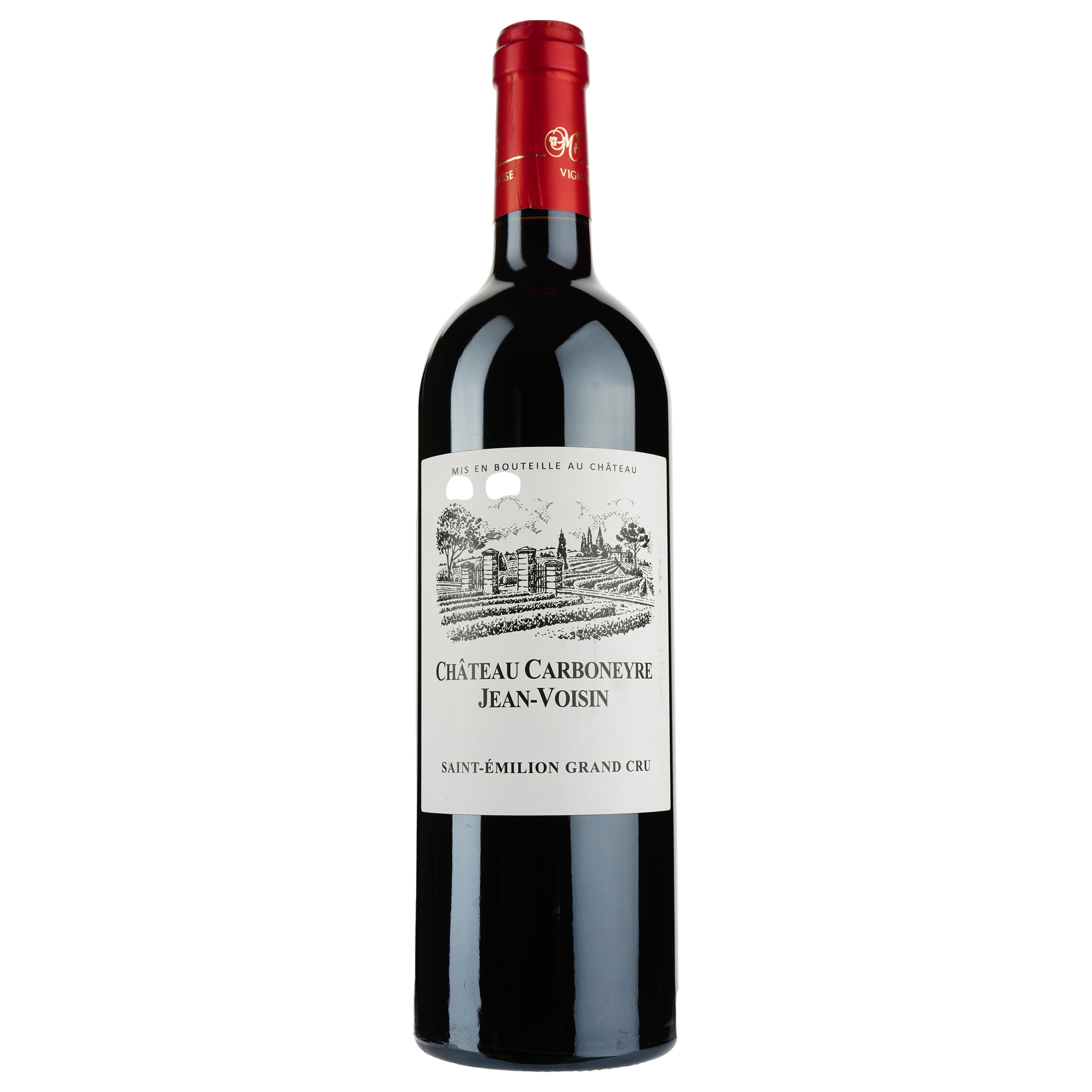 Вино Chateau Carboneyre Jean-Voisin AOP Saint-Emilion Grand Cru 2014, красное, сухое, 0,75 л - фото 1