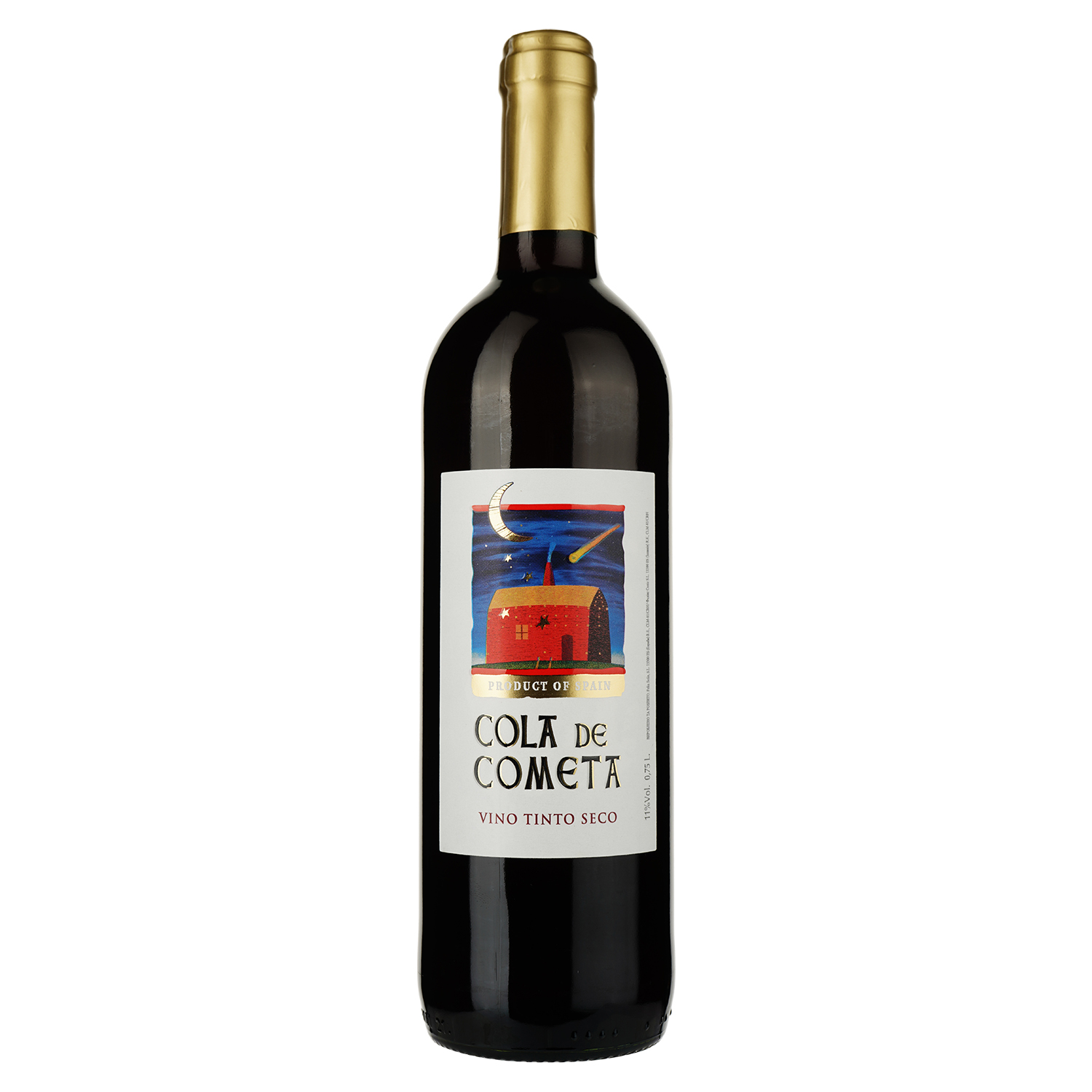 Вино Cola De Cometa, красное, сухое, 11%, 0,75 л - фото 1