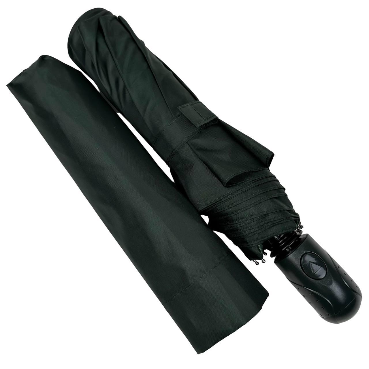 Женский складной зонтик полуавтомат Toprain 98 см зеленый - фото 2