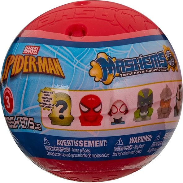 Игрушка-сюрприз в шаре Mash'ems, человек паук, в ассортименте (51786) - фото 1