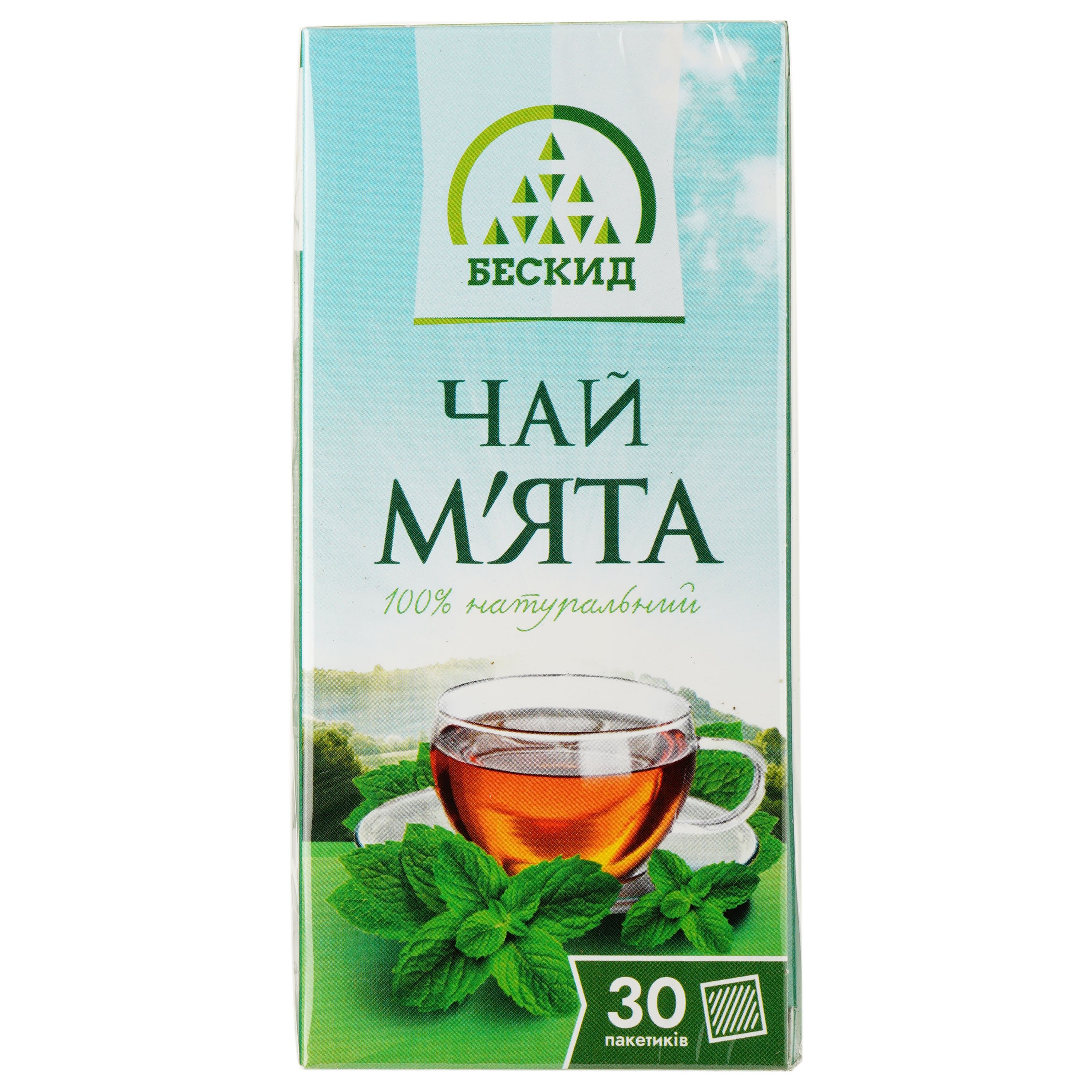Чай травяной Бескид Мята, 30 пакетиков - фото 1
