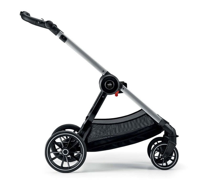 Универсальная коляска 2 в 1 CAM Techno Milano рама серебряная, черная (805T/V94/978/551K) - фото 3