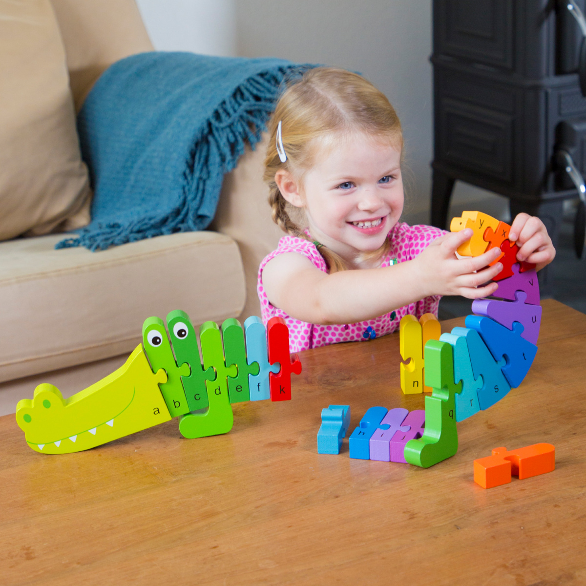Пазл New Classic Toys Азбука Крокодил, англійська, 26 елементів (10532) - фото 4