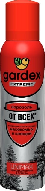 Аэрозоль-репеллент Gardex Extreme, от всех летающих кровососущих насекомых и клещей, 125 мл - фото 1