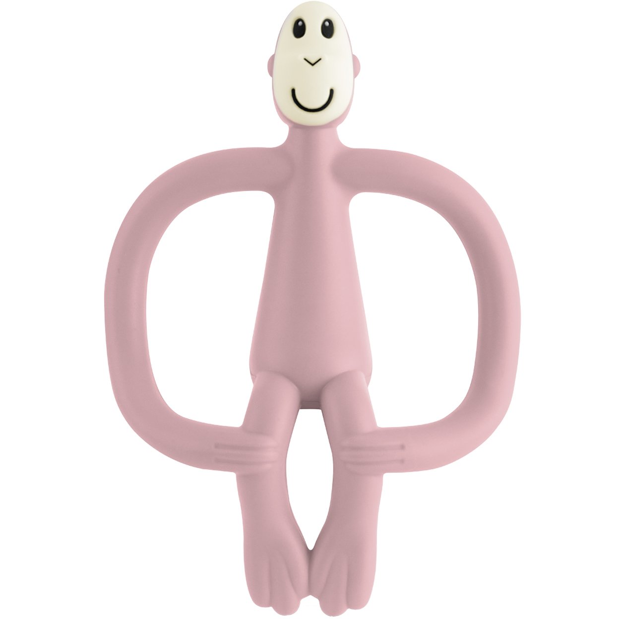 Іграшка-прорізувач Matchstick Monkey Мавпочка, 10,5 см, пудрово-рожева (MM-T-010) - фото 1