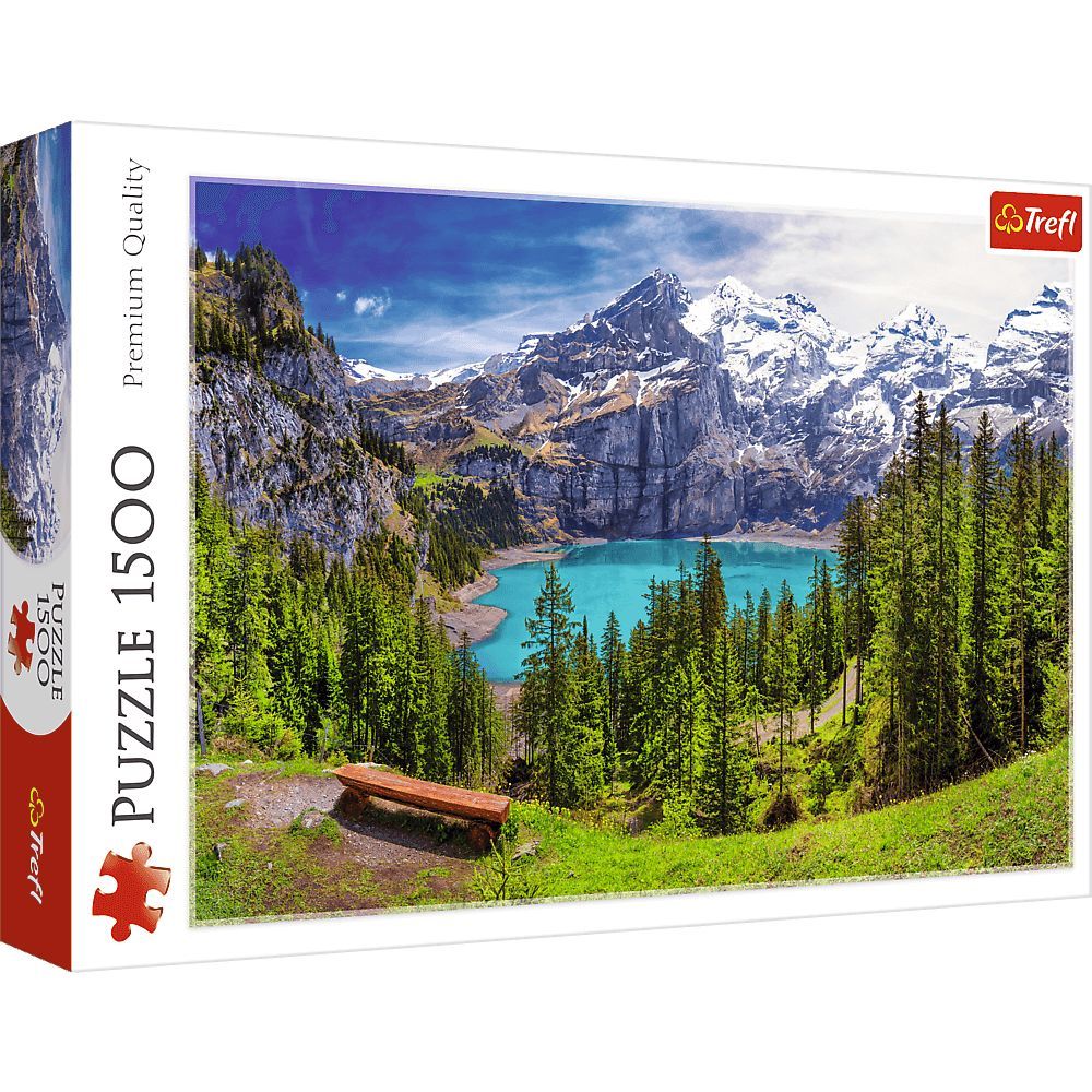 Пазли Trefl Озеро Ошинен Альпи 1500 елементів - фото 1
