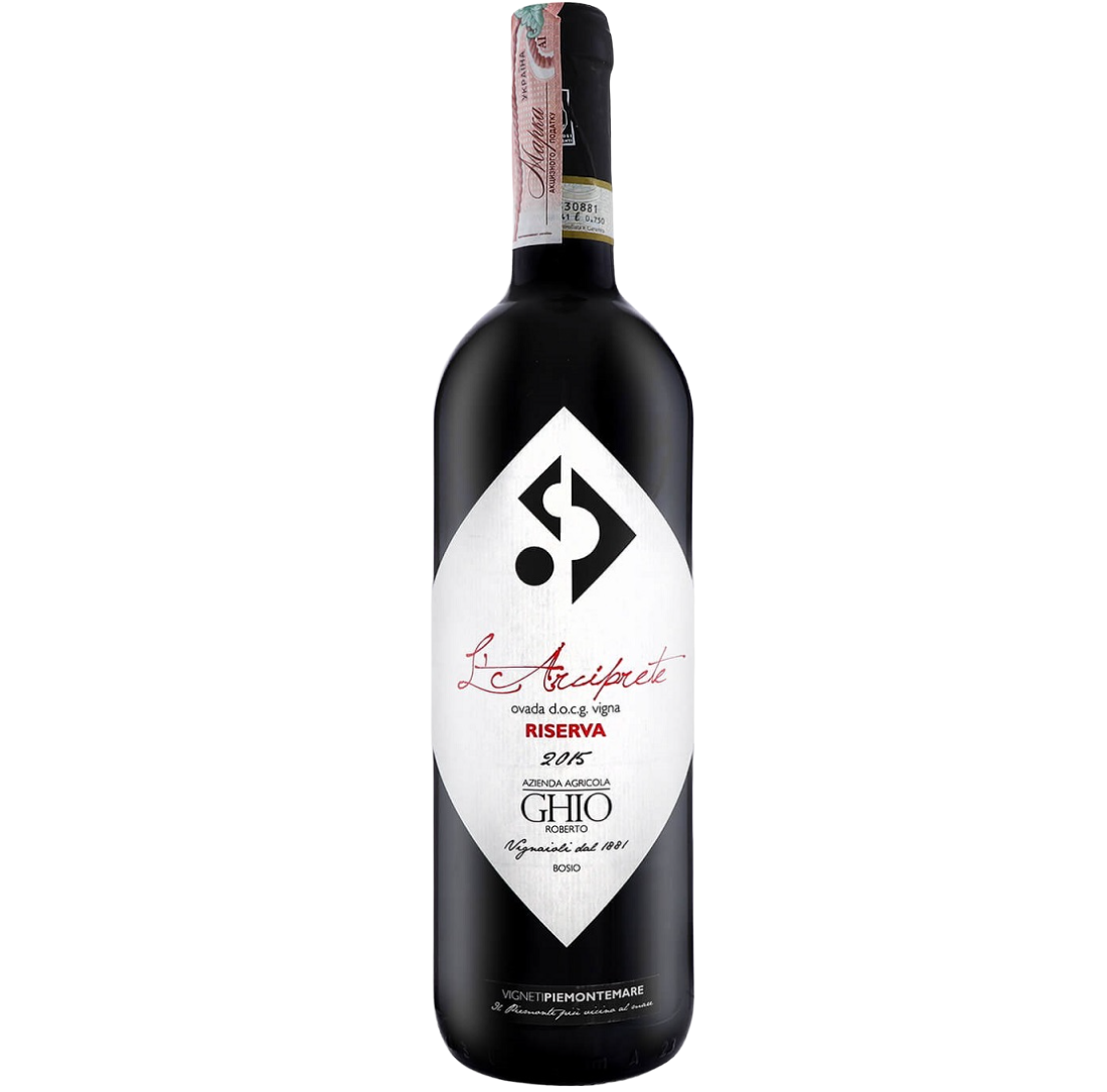 Вино Ghio L'Archiprete Ovada Riserva 1998, красное, сухое, 13%, 0,75 л (806079) - фото 1
