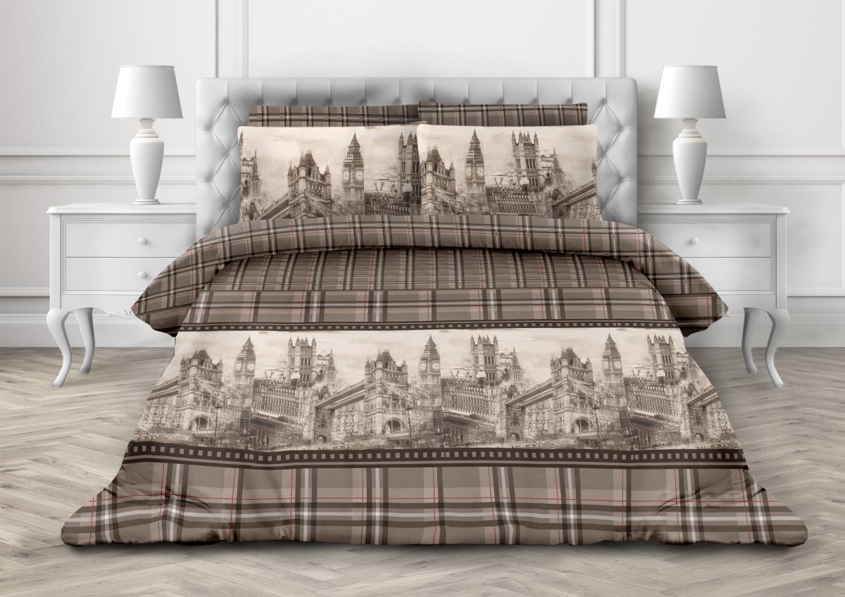 Комплект постельного белья Ecotton Премиум Оксфорд, бязь, двуспальный, 210х175 см (20543) - фото 1