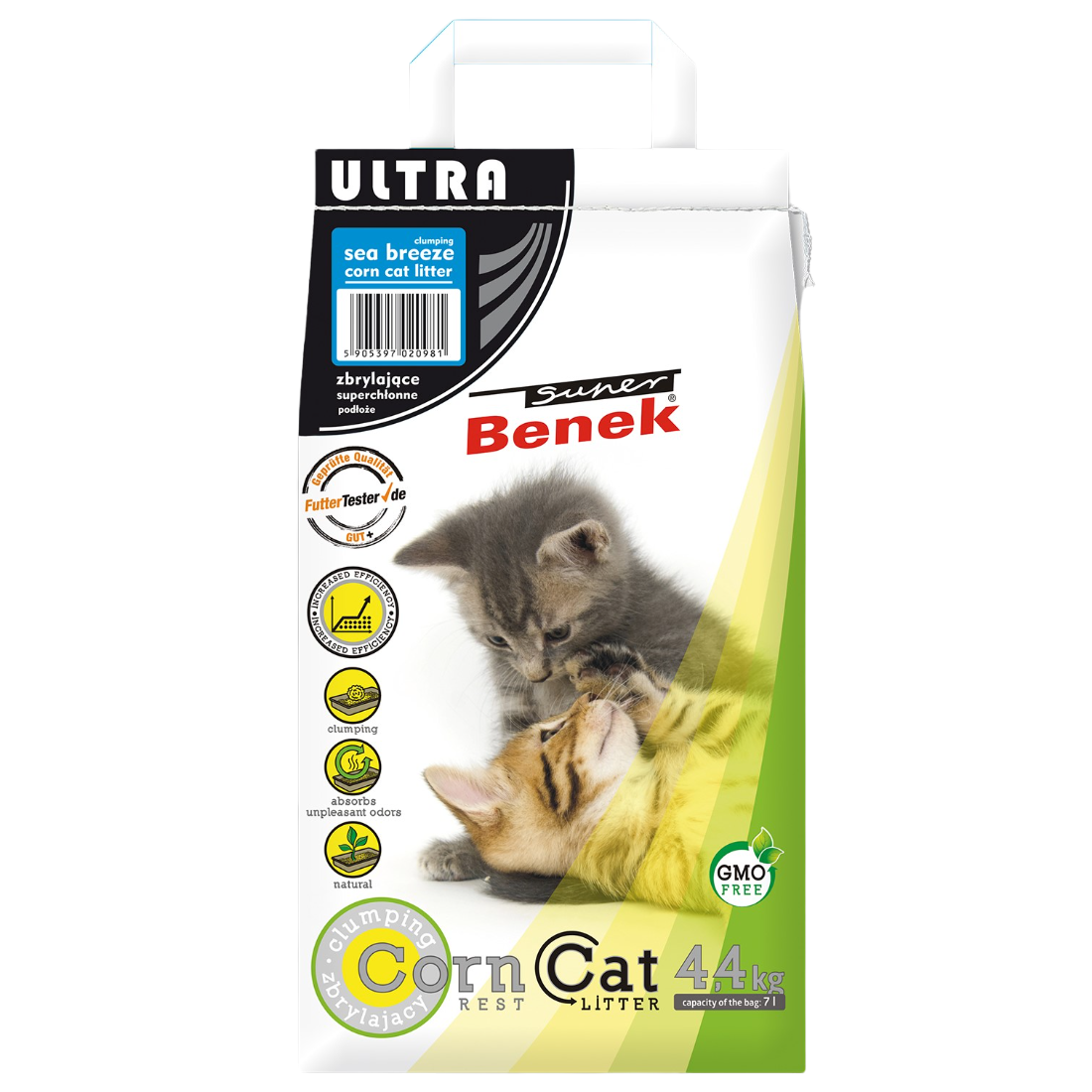 Photos - Cat Litter Super Benek Кукурудзяний наповнювач для котячого туалету  Ультра, з аромато 
