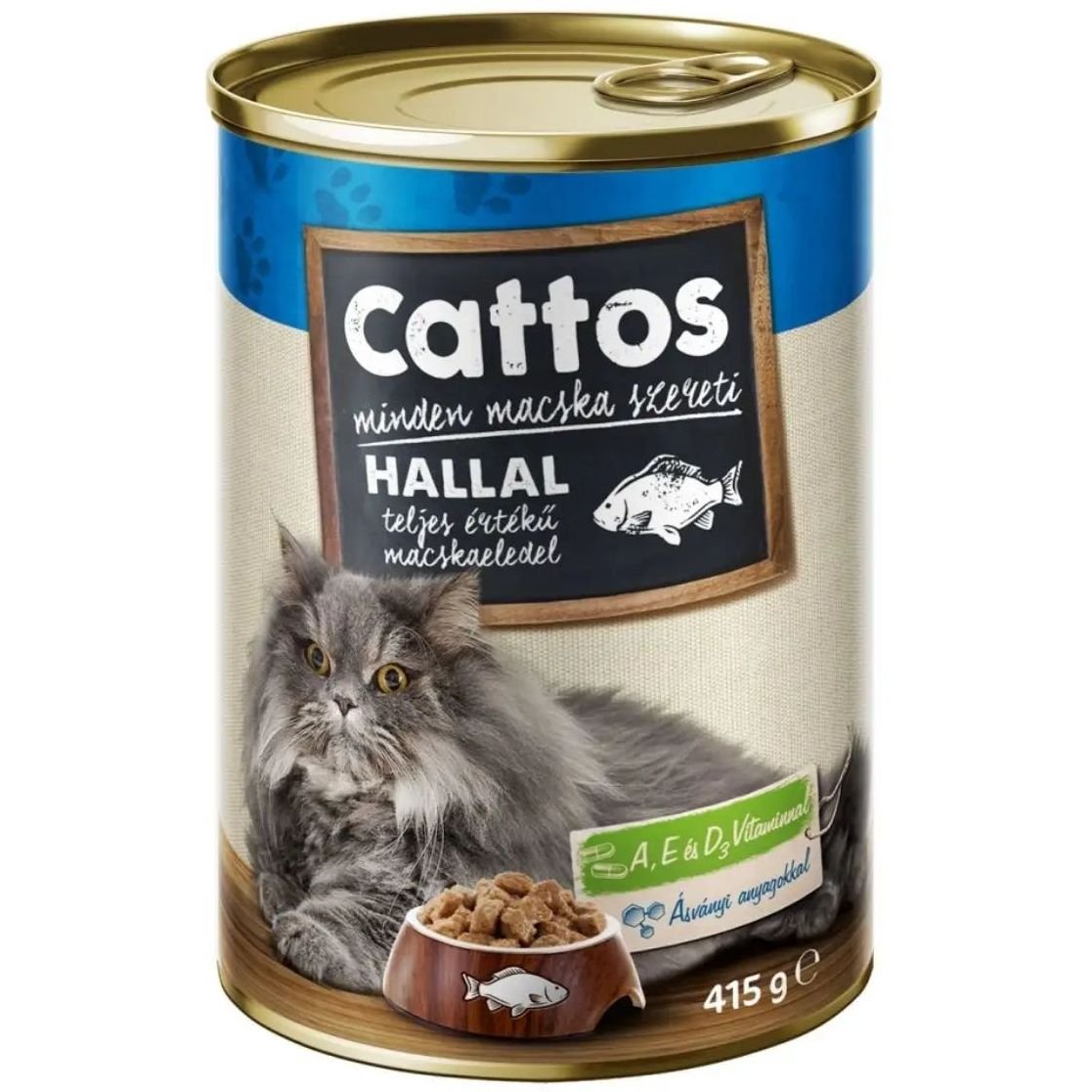 Вологий корм для котів Cattos Риба, 415 г - фото 1
