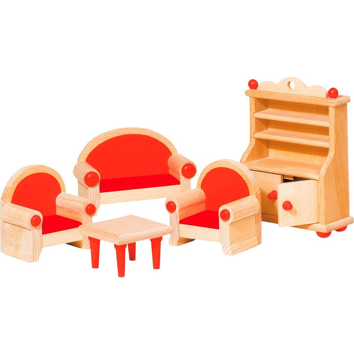 Набор для кукол Goki Мебель для гостиной, 5 предметов (51952G) - фото 1