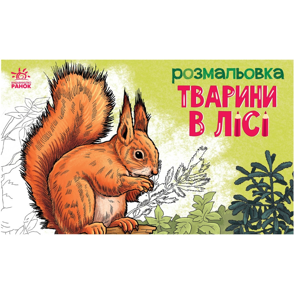 Розмальовка дитяча Видавництво Ранок Тварини у лісі 16 сторінок (583012) - фото 1