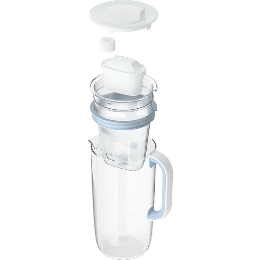 Фильтр-кувшин Brita Glass LED MXpro синий 2.5 л (1050452) - фото 2