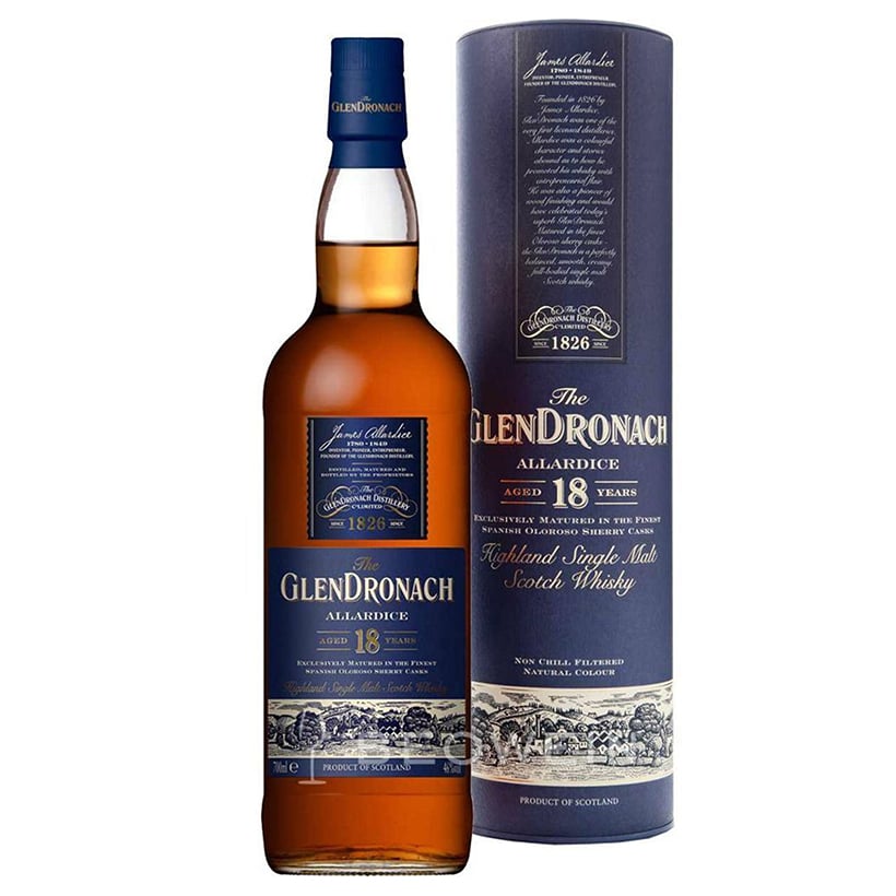 Виски Glendronach Allardice 18 Year Old, 46%, 0,7 л (874152) - фото 1
