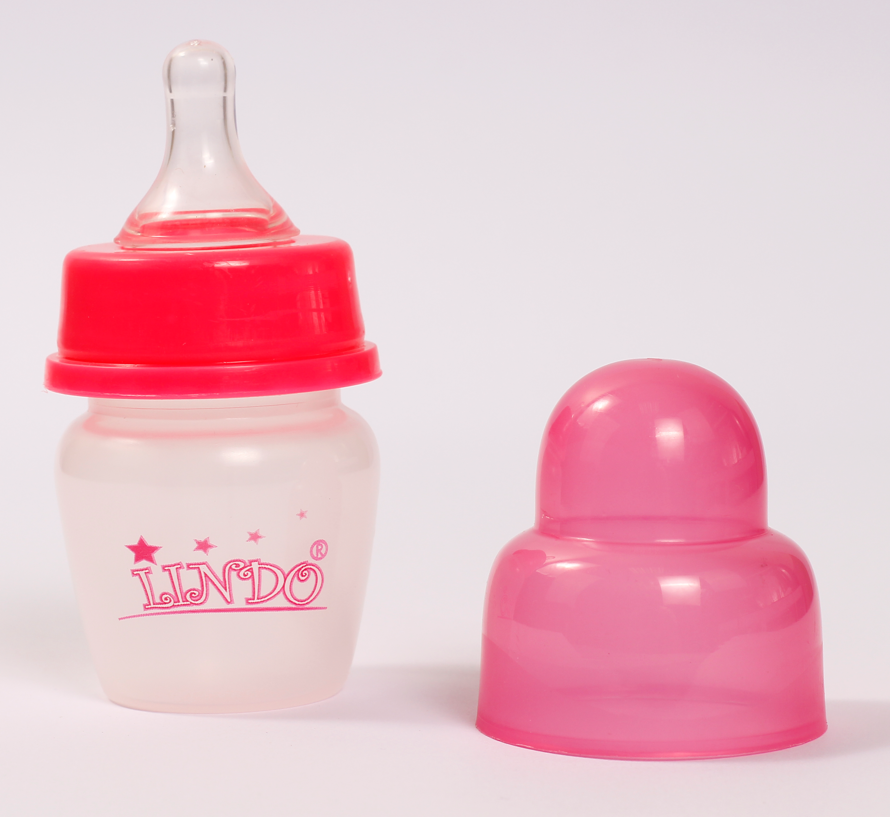 Бутылочка для кормления Lindo, с силиконовой соской, 40 мл, розовый (LI 100 роз) - фото 2
